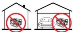 Diagram showing two scenarios of a car with a box inside, marked by red prohibition signs.