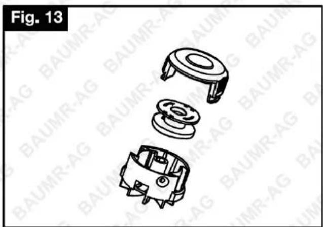 Baumr-AG LT3 - Replacing the Nylon Line Spool - 3