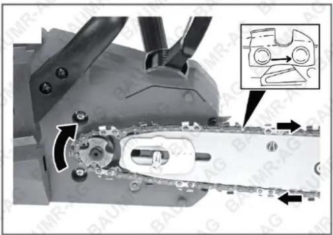 Baumr-AG SW3 - Assembling the Saw Rail and Saw Chain - 2