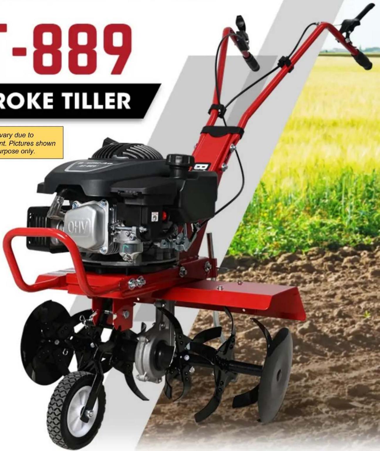 -889 ROKE TILLER vary due to nt. Pictures shown purpose only.