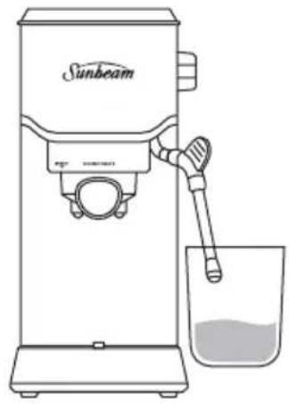 SUNBEAM Compact Barista EMM2900SS - Making a second coffee straight after texturing milk - 4