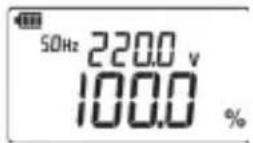 Kyoritsu KEW 2062BT - Voltage harmonics distortion factor, content rate, RMS value - 13