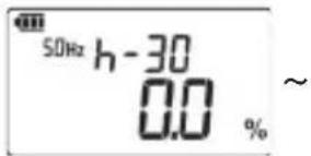50Hz h-30 0.0 % ~