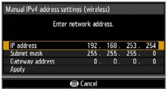 CANON REALiS 4K6021Z - Detailed settings (wireless) - 6
