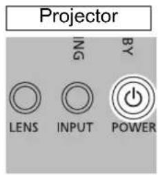 Projector BY NG LENS INPUT POWER
