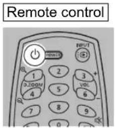 Remote control INPUT 1 2 3 + D:JOOM 5 VOL 4 6 - 7 8 9 0