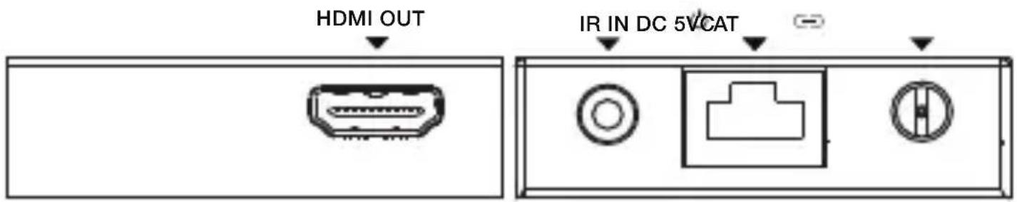 HDMI OUT IR IN DC 5V CAT