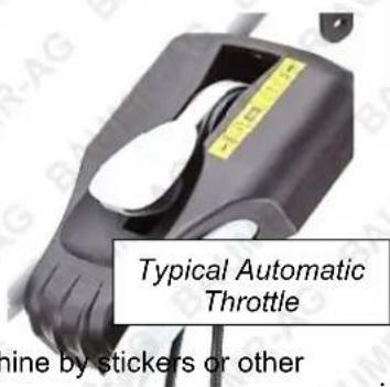 Typical Automatic Throttle mine by stickers or other