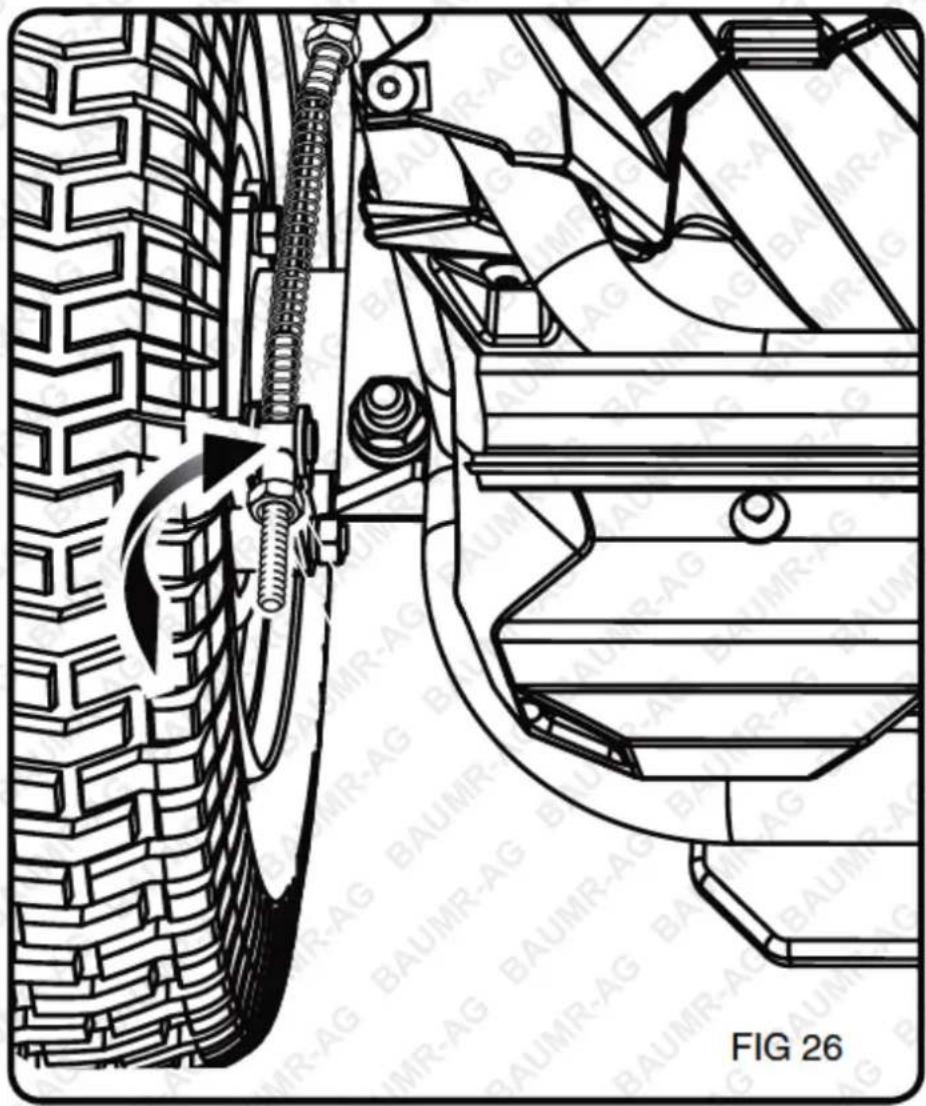 Baumr-AG 300RX - Adjusting the Brakes - 1