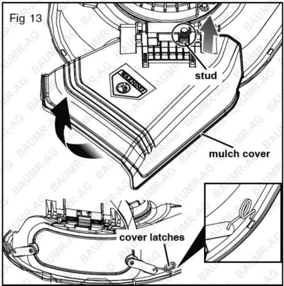 Fig 13 stud mulch cover cover latches