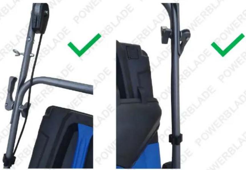 Powerblade V450 - Routing the Throttle and Choke Lever Cables - 1