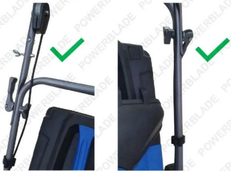 Powerblade VS500 - Routing the Throttle and Choke Lever Cables - 1