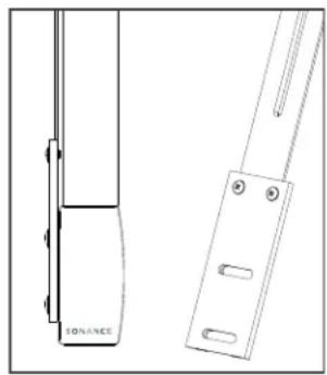 SONANCE SB46M - SOUNDBAR CONNECTORS FOR WALL MOUNT BRACKETS - 1