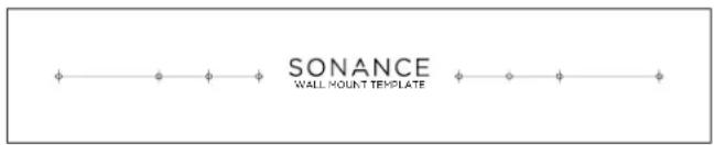 SONANCE WALL MOUNT TEMPLATE