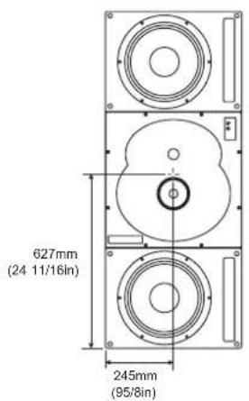 627mm (24 11/16in) 245mm (95/8in)