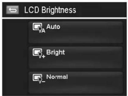 LCD Brightness Auto Bright Normal