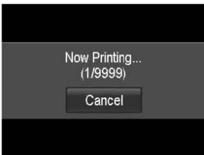 Now Printing... (1/9999) Cancel
