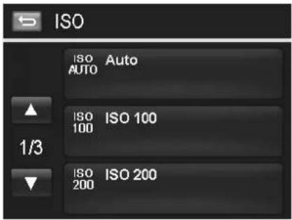 ISO ISO AUTO AUTO ISO ISO 100 1/3 ISO ISO 200 200