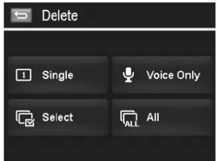 Delete Single Voice Only Select All