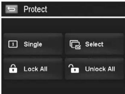 Protect Single Select Lock All Unlock All