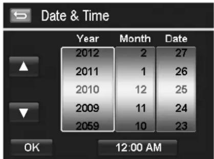 Date & Time Year Month Data 2012 2 27 2011 1 26 2010 12 25 2009 11 24 2059 10 23 OK 12:00 AM