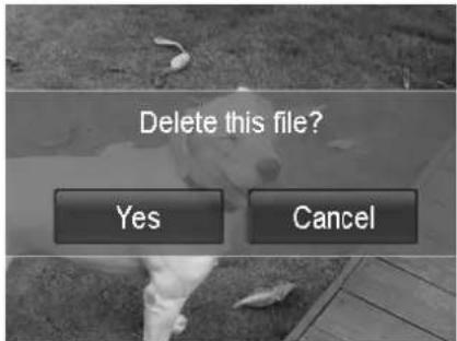 Delete this file? Yes Cancel