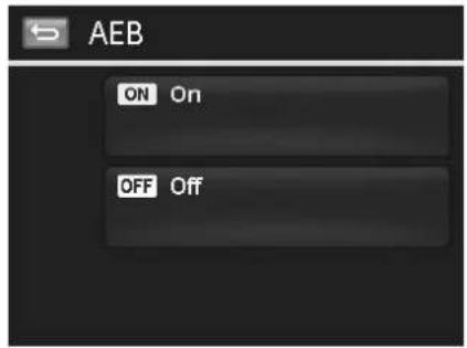 AEB ON On OFF Off