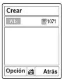 Crear Ab 1071 Opción Atrás