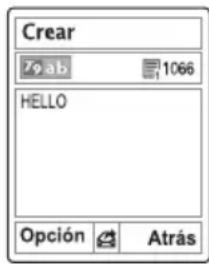 Crear 79 ab 1066 HELLO Opción Atrás