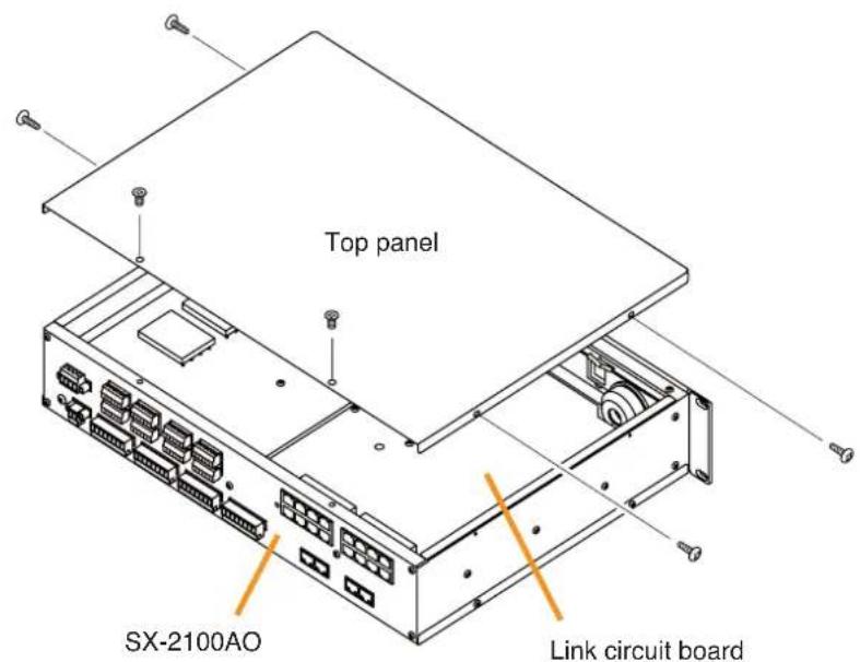 Top panel SX-2100AO Link circuit board