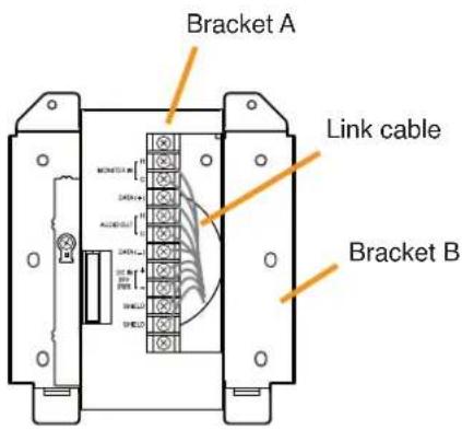 Bracket A Link cable Bracket B