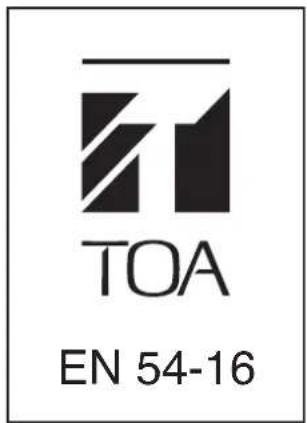 TOA EN 54-16