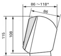 86 ~118* 86 115 108