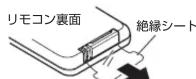 Audio-Technica AT-SP161i - リモコンの電池交換のしかた - 1