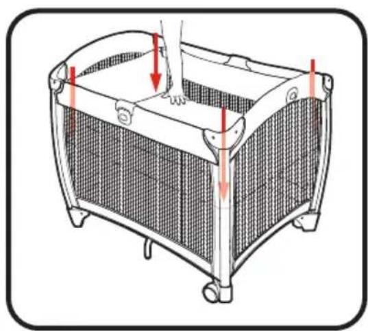 GRACO Pack 'n Play Quick Connect Playard with Portable Bouncer Bassine - WARNING - 3