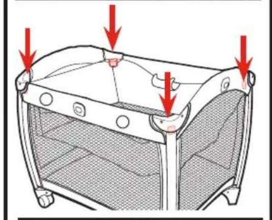 GRACO Pack 'n Play Quick Connect Playard with Portable Bouncer Bassine - ADVERTENCIA - 2