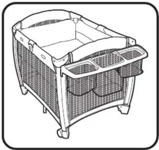 GRACO Pack 'n Play Quick Connect Playard with Portable Bouncer Bassine - ADVERTENCIA - 1