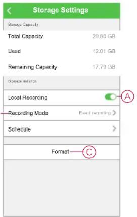 SCHNEIDER CCT724319 - Storage settings - 1