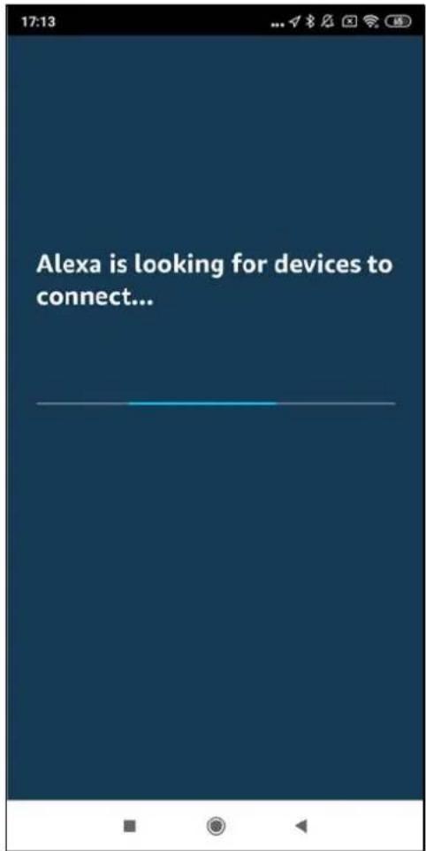 Alexa is looking for devices to connect...