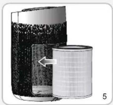 Cuckoo CAC-J1510FW - How to Replace Filter - 1