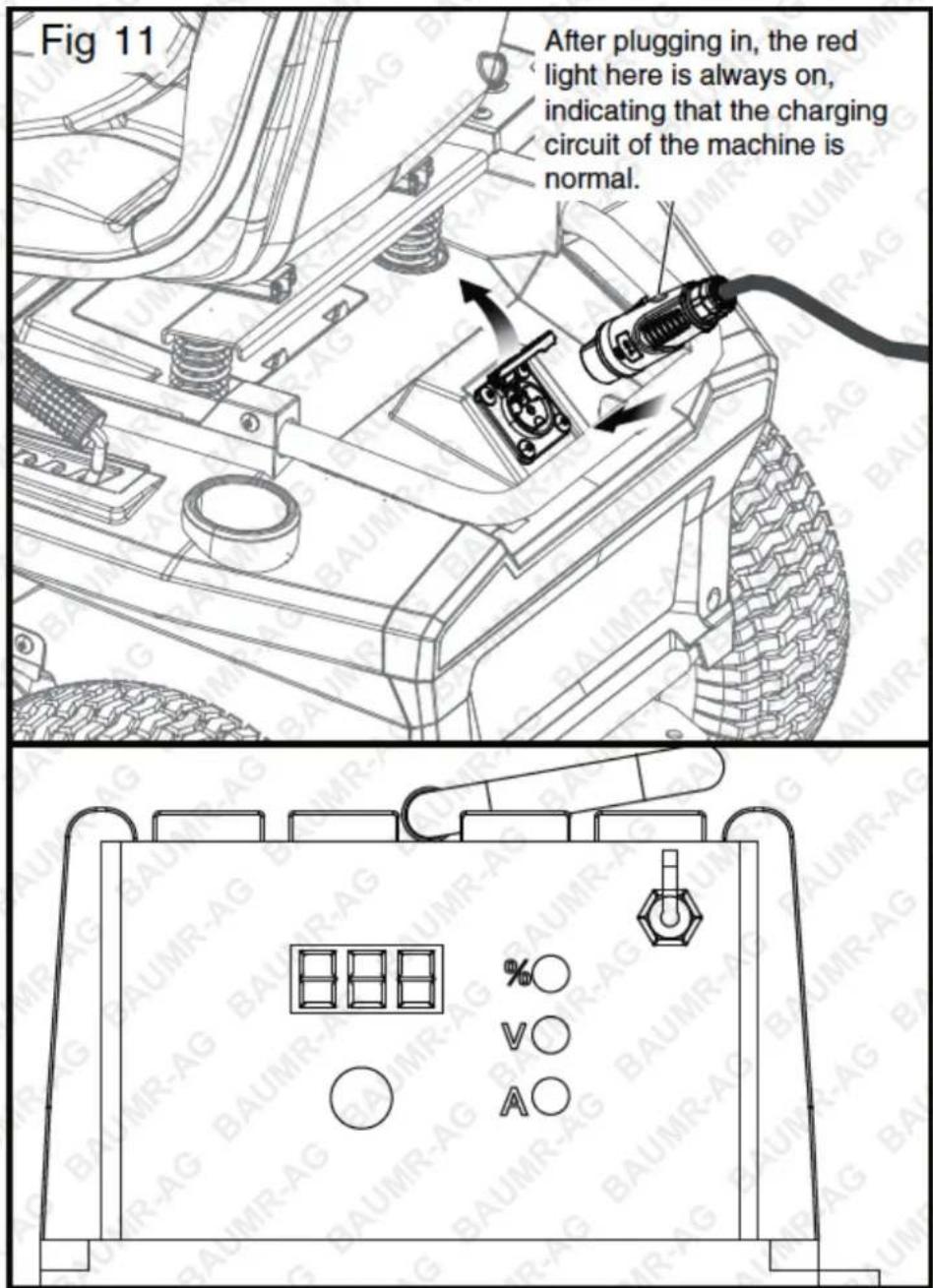 Fig 11 After plugging in, the red light here is always on, indicating that the charging circuit of the machine is normal. A B C D E F G H I J K L M N O P Q R S T U V W X Y Z