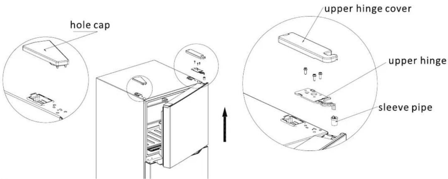 hole cap upper hinge cover upper hinge sleeve pipe