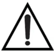 Warning symbol with exclamation mark inside triangle
