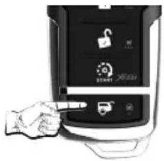 Diagram showing a hand interacting with a device displaying a lock, padlock icon, and payment symbol with Chinese text.