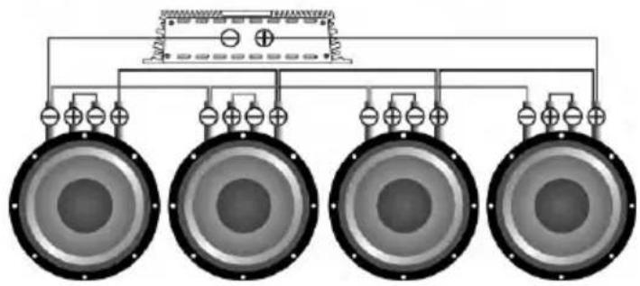 Deaf Bonce Hannibal HSS-3215 D2 - Subwoofers in series, coils in parallel - 8