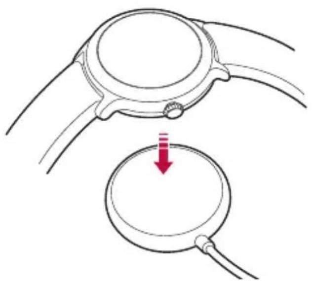 LG LGW270 - Поместите устройство на зарядную подставку, как показано на рисунке ниже. - 1
