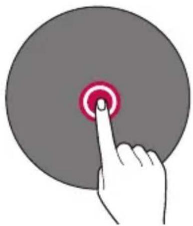 LG LGW270 - Touching and holding - 1