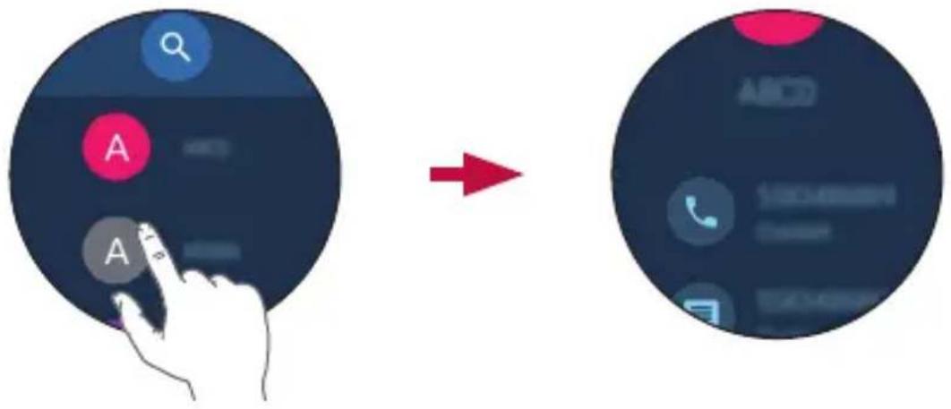 Diagram showing a hand interacting with a device labeled 'A' before and after transformation, alongside a smartphone interface with icons.