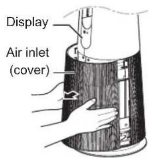 Display Air inlet (cover)