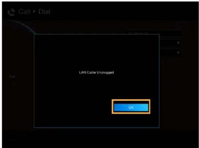 LAN Cable Unplugged OK